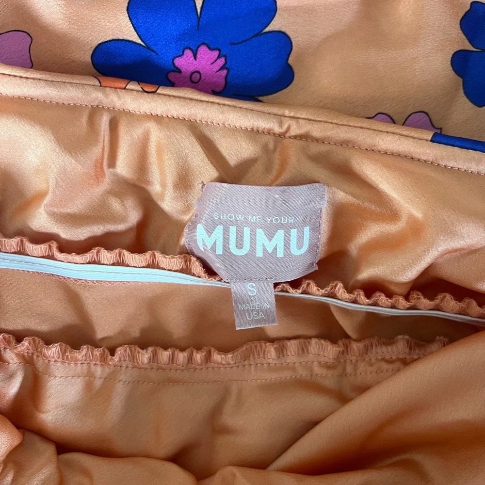 Show Me Your MuMu Taylor Tube Dress Poppin Poppy Size Small - Picture 2 of 2